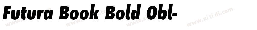 Futura Book Bold Obl字体转换
